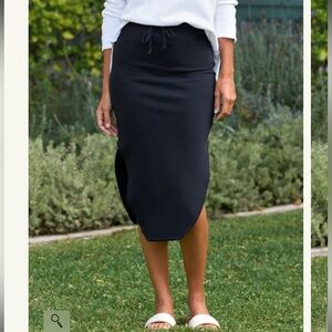 Frank & Eileen Women's Navy Blue Donegal Unforgettable Triple Fleece Skirt Sz XS